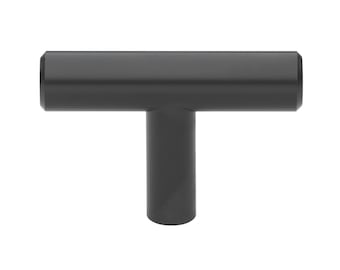 GlideRite 2 in. Solid Steel Traditional Cabinet T-Knob - 5002-T