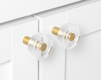 GlideRite Modern Acrylic Knob Collection - 5828