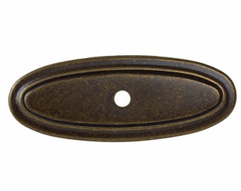 GlideRite 3 in. Classic Oblong Cabinet Backplate - 1034