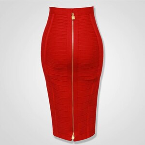 Neon Pencil Skirt Etsy