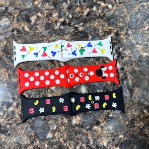 Mickey Mouse / Minnie Mouse / Disney / Engraved Apple Watch Band