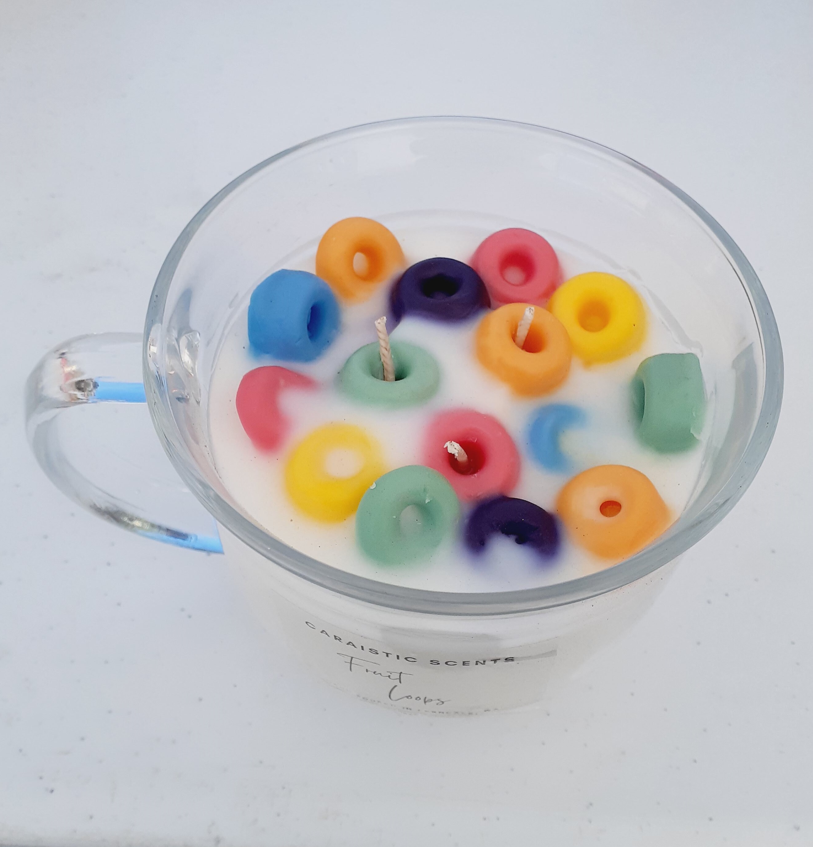 Cereal Bowl Candle/ Fruit Loop Cereal Candles/cereal Bowl/home Etsy