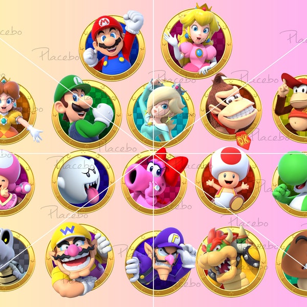 Super Mario Characters Png,Super Mario Characters Png Clipart,Super Mario Family Png,Super Mario All Characters Png,Super Mario World png,