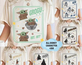 Disney Star Wars Character DTF Transfer,Custom Disney Family Trip Heat Transfer,Star Wars Group Dtf,Star Wars Characters Dtf,Star Wars Dtf
