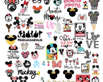 Mickey Mouse & Friends SVG PNG Bundle: Magical Kingdom Designs