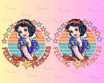 Snow White Princess PNG Clipart: Printable Design (300 DPI)