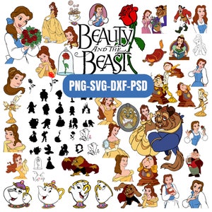 Belle Clipart Png, Belle Svg, Beauty beast svg, Princess Clipart, Princess Png and Svg, beauty and the beast, Princess Party,Magical Kingdom