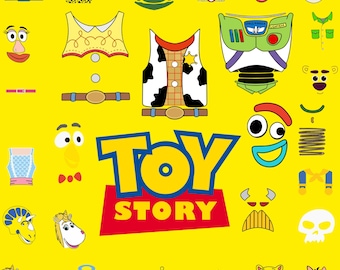 Toy Story Face Bundle: High-Resolution PNG (Digital Download)
