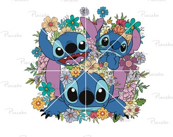 Stitch Png-bestand, Ohana Stitch Png, om een Stitch-cadeau te maken, Ohana Png, Lilo en Stitch Png, Lilo en Stich digitaal bestand, voor de liefhebber van Lilo en Stitch