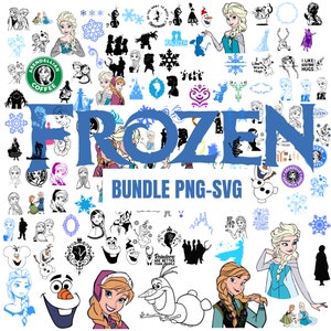 FROZEN SVG Bundle, FROZEN Svg files for Cricut, Frozen Clipart, Princess Svg, Olaf Svg, Elsa Svg, Anna Svg, Elsa Png, Frozen Characters
