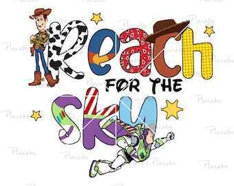 Reach For The Sky Svg: familievakantie png (digitale download)