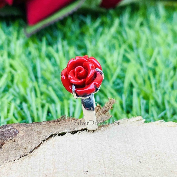 Red Rose Ring Etsy