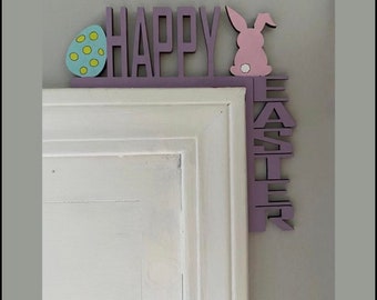 Happy Easter door sitter SVG