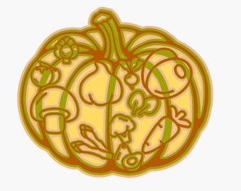 multi layer pumpkin svg