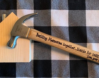 Personalized hammer, engraved hammer, custom hammer, personalized gifts for him, dad gift