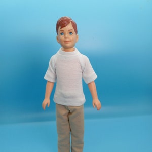 Vintage Skipper/Ricky doll clothes: khaki pants  and shirts