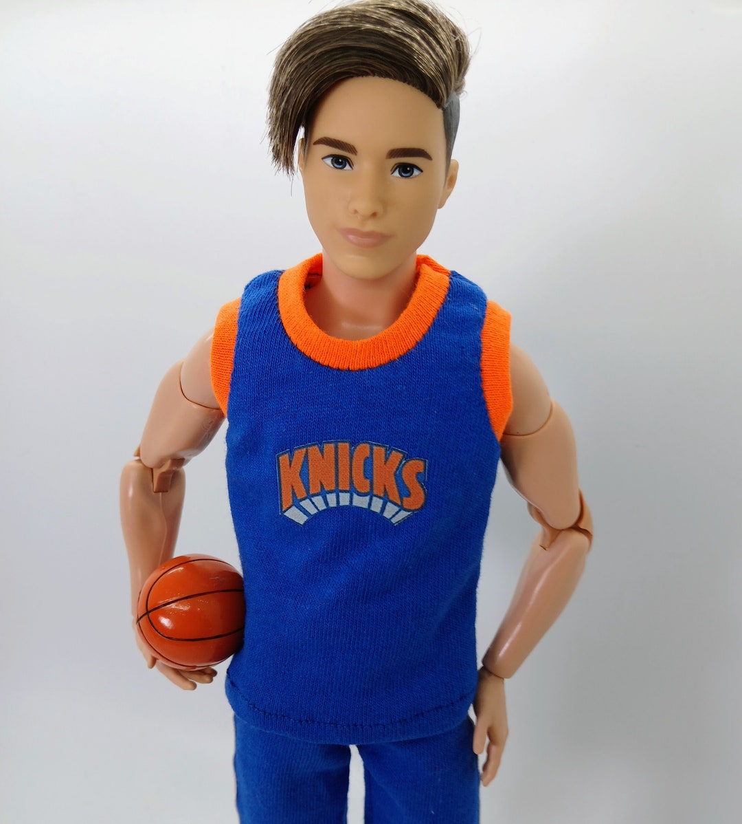 Male Doll Clothes 1 6 Scale Handmade Basketball Uniform Etsy
