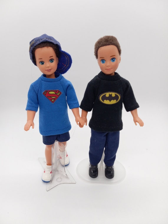 Vintage Stacie Todd Clothes: Batman/superman T-shirt Boy Doll - Etsy