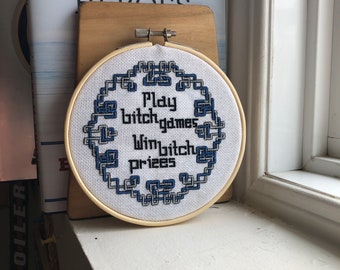 Play Games Win Prizes Cross Stitch Pattern (PDF)