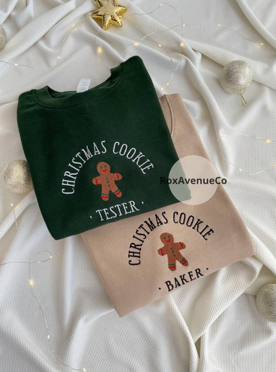Christmas Cookie Baker Gingerbread Sweatshirt Christmas Matching Embroidered Sweatshirt Christmas Funny Sweatshirt Christmas Gift Etsy Canada