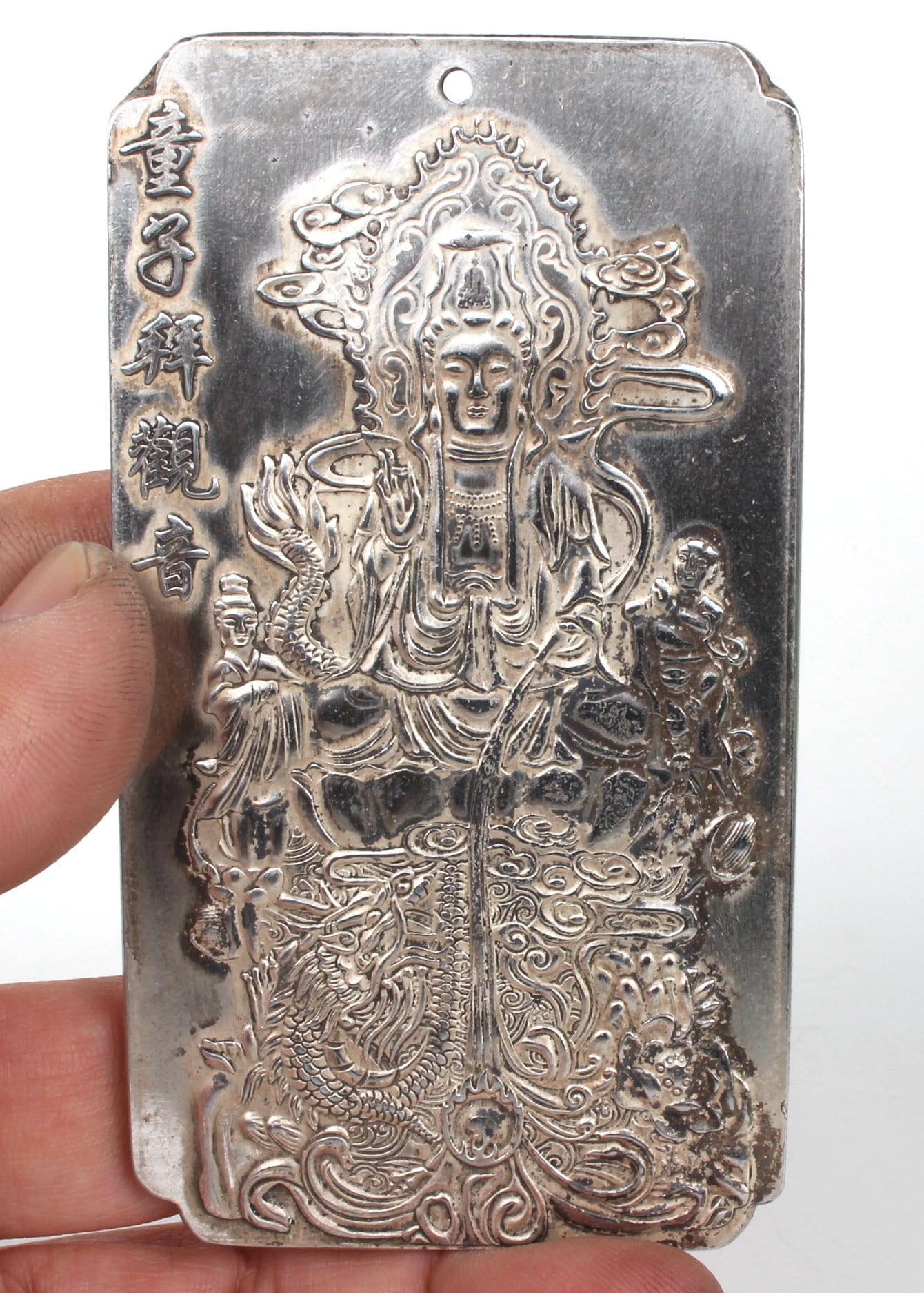 民俗コレクション 手彫り チベット 銀製 少年観音 腰タグ - Etsy 日本