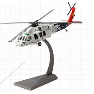 Diecast 1:72 Scale UH-60 Militarized Combat Black Hawk Helicopter Alloy Model Toy Gift Collection Simulation Display Decoration