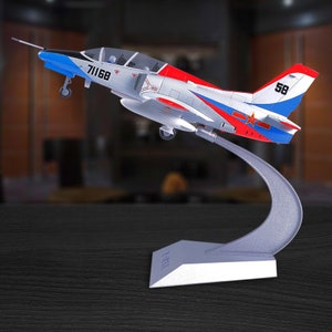 Diecast J-8 Militarized Combat Trainer Alloy Model 1:35 Scale Toy Gift Collection Simulation Display Decoration