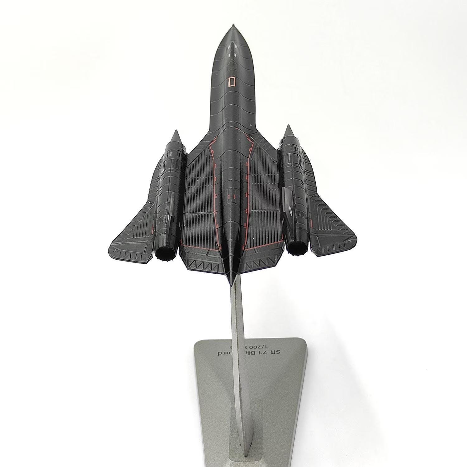 ダイキャスト製 1:200スケール 合金製 ブラックバード SR-71 超音速