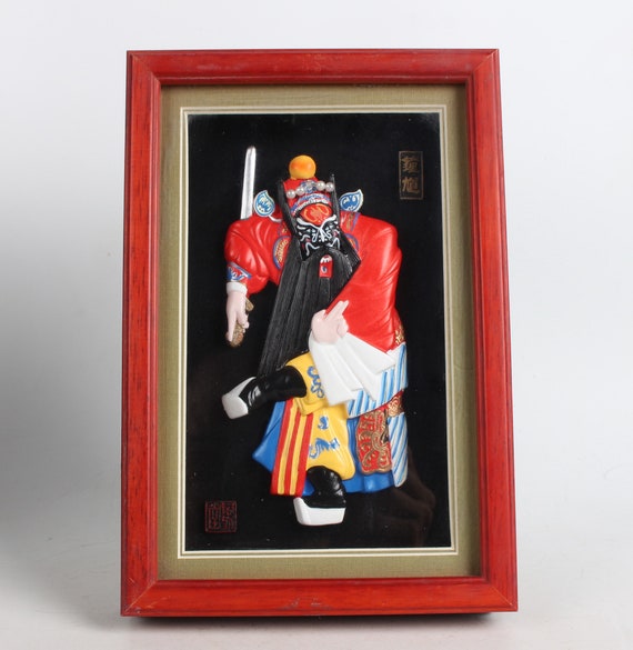 Hand-painted Lacquer Mask of Zhong Kui Statue - Etsy