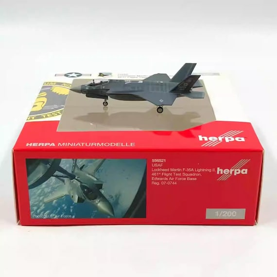 Herpa 1:200 USAF F-35A Lightning II Alloy Aircraft Model