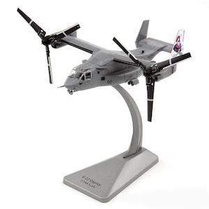 Modèle en alliage moulé sous pression de la marine américaine MV-22B, transport de combat militarisé à l'échelle 1:144, affichage de simulation de collection de cadeaux de jouets