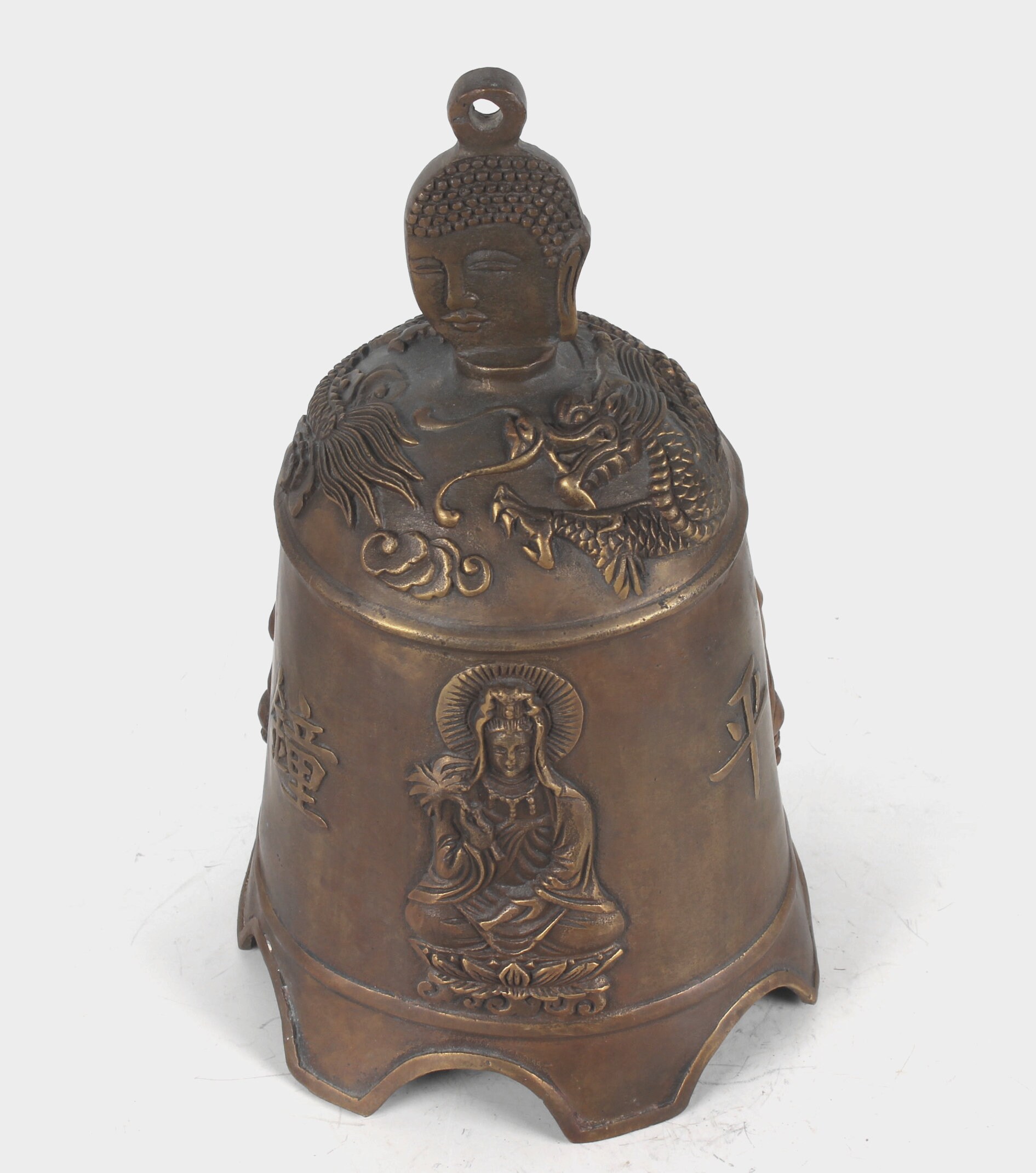 Folk Collection of Hand-carved Brass Bell Statue - Etsy