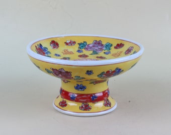 中国の陶器の蝶の模型の花と草の色の模様 - Etsy 日本