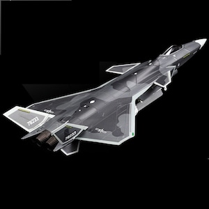 Diecast J-20 Militarized Combat Fighter 1:72 Scale Alloy & Plastic Model Toy Gift Collector Display
