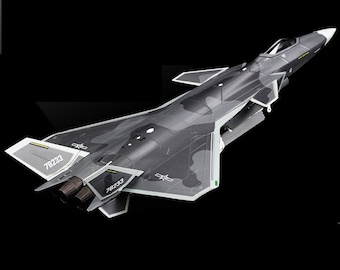 Diecast J-20 Militarized Combat Fighter 1:72 Scale Alloy & Plastic Model Toy Gift Collector Display
