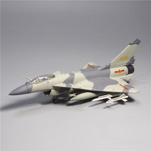 Diecast Alloy & Plastic Model 1:72 Scale of Chinese J-10C Militarized Combat Fighter Jet Toy Gift Collection Simulation Display