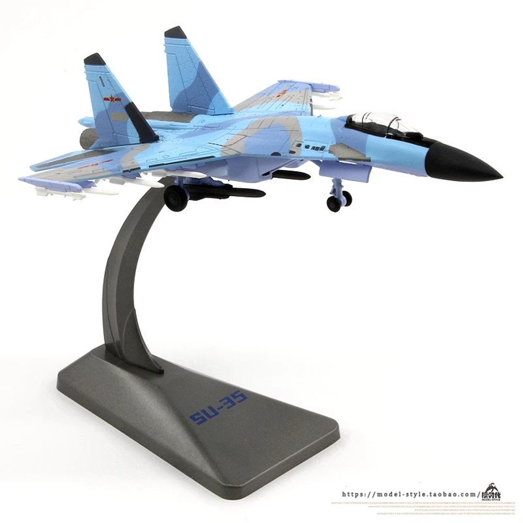 Diecast SU-35 Combat Fighter Aircraft Model 1:144 Scale Alloy Toy