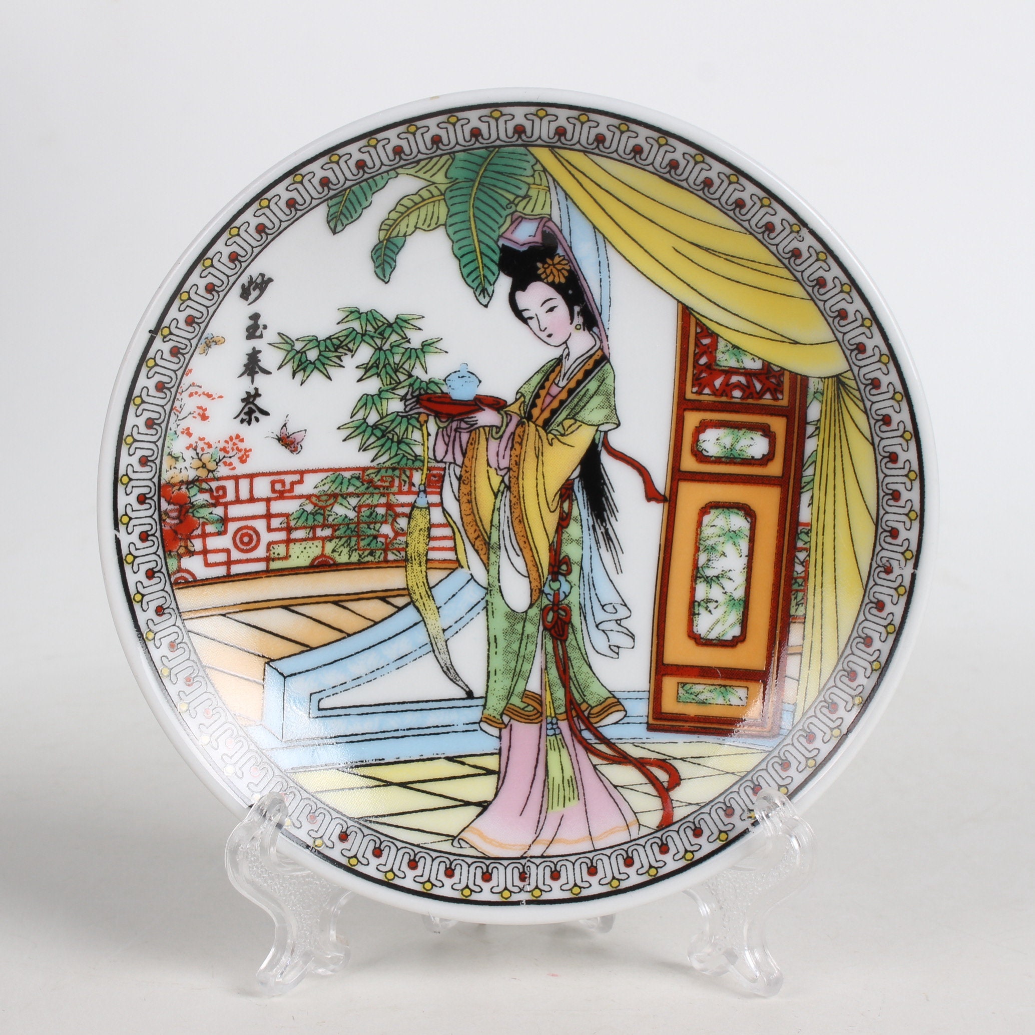 手描きの陶器皿の民俗コレクション - Etsy 日本