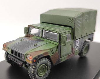 1: 64 scale iron flow 12502AB Hummer die-casting military transport vehicle model - with canopy