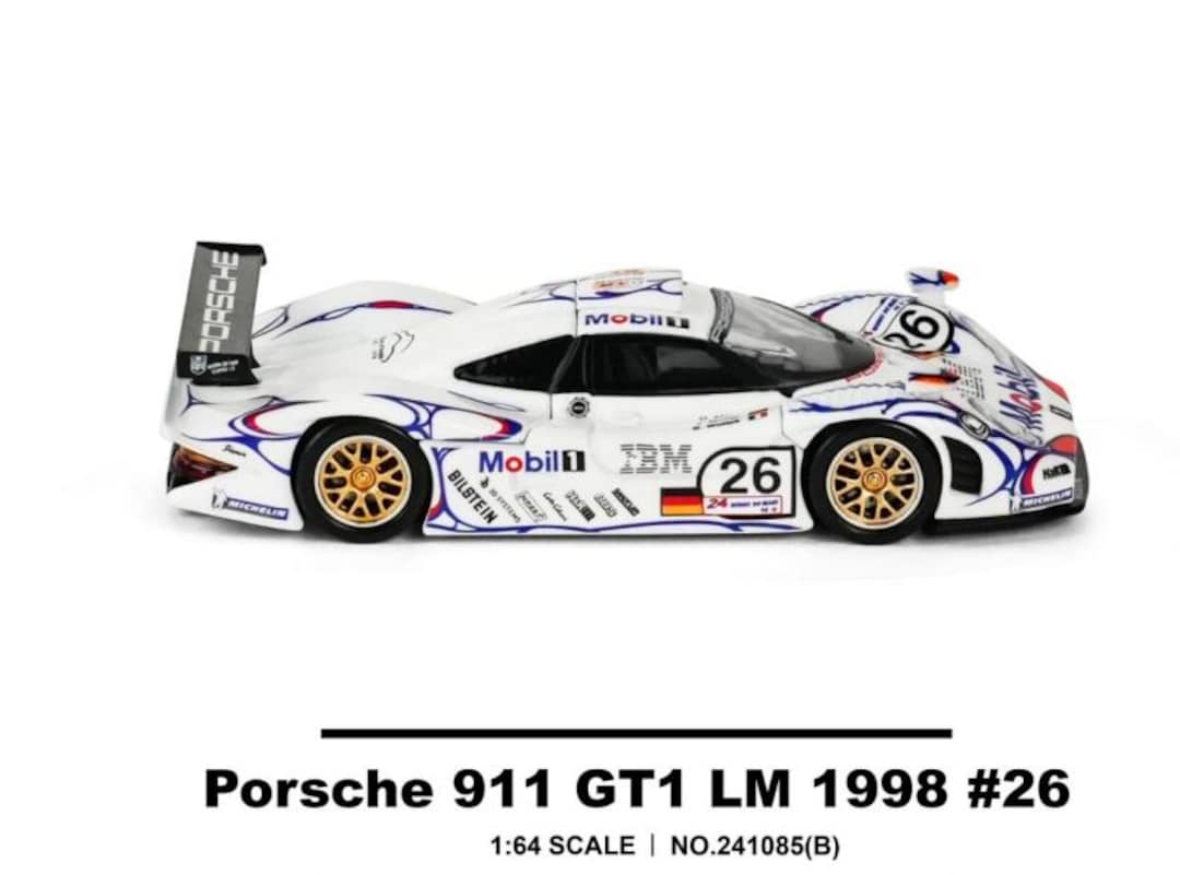 1:64 Scale 1998 Porsche 911 GT1 LM Race Car #26 Diecast Model - Etsy