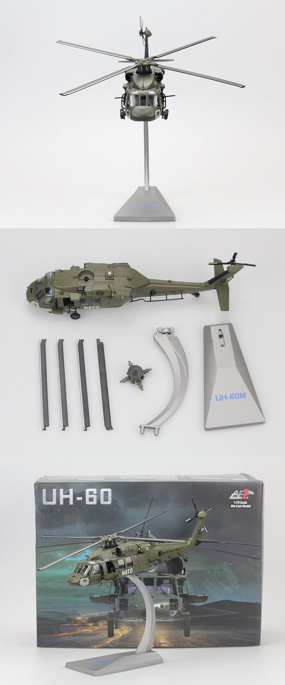 Handmade 1:72 Scale UH-60 Black Hawk Helicopter Alloy Model - Etsy