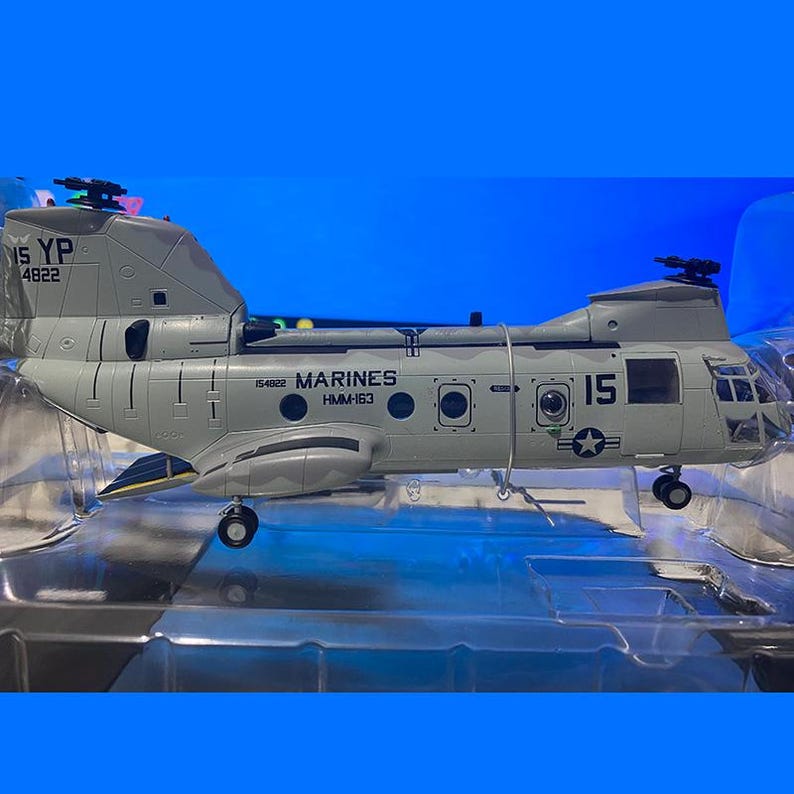 Casting Small Hand CH46 Helicopter Ratio 172 Plastic Model Toy Gift