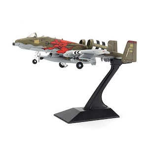 Avion d&#39;attaque Thunderbolt de l&#39;US Air Force A-10 moulé sous pression, cadeau de simulation proportionnel en alliage et plastique 1:144