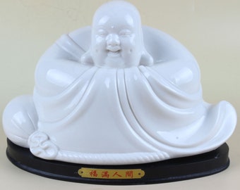 中国コレクション 徳化磁器 白釉 如来仏像 置物 - Etsy 日本