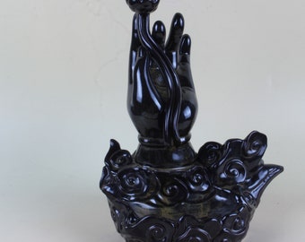中国の陶器の蝶の模型の花と草の色の模様 - Etsy 日本