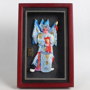 Hand-painted lacquer mask of Zhao Yun statue