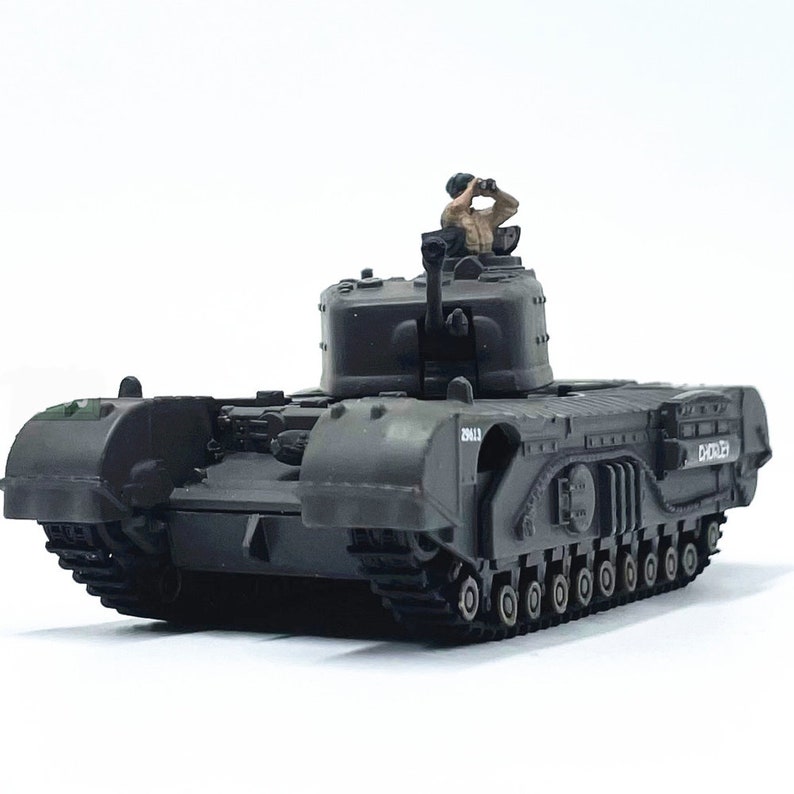 Figurines Soldats Tankistes Britanniques WWII – Échelle 1/72, 6 Pièces, Impression 3D, Pour Maquettes Ou Wargame