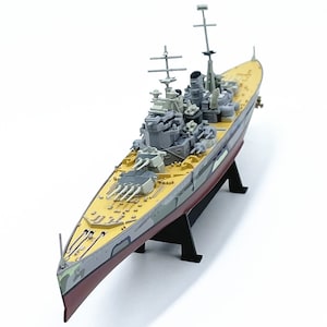 Diecast Alloy Model of the Battleship HMS Militarized Combat Prince of Wales 1:1000 Scale Toy Gift Collection Simulation Display