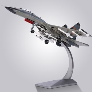 Diecast J-11B Militarized Combat Fighter Alloy Model 1:48 Scale Toy Gift Collection Simulation Display Decoration