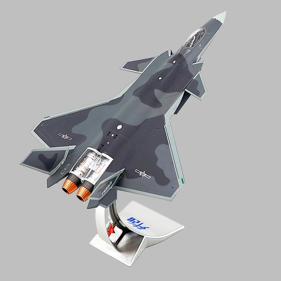 Diecast J-20 Militarized Combat Stealth Fighter Alloy Model